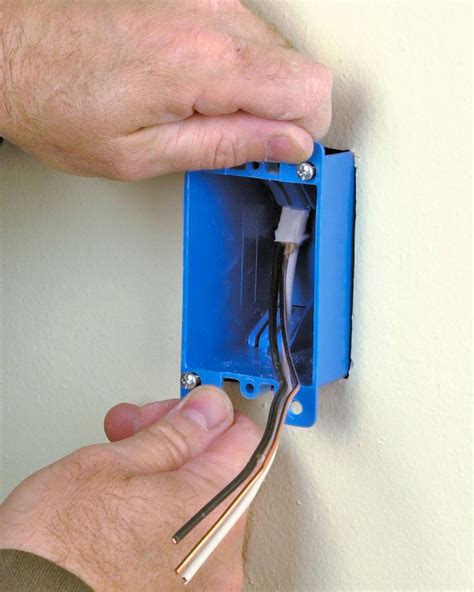 how to attach electrical utility box to wall|installing electrical boxes on drywall.